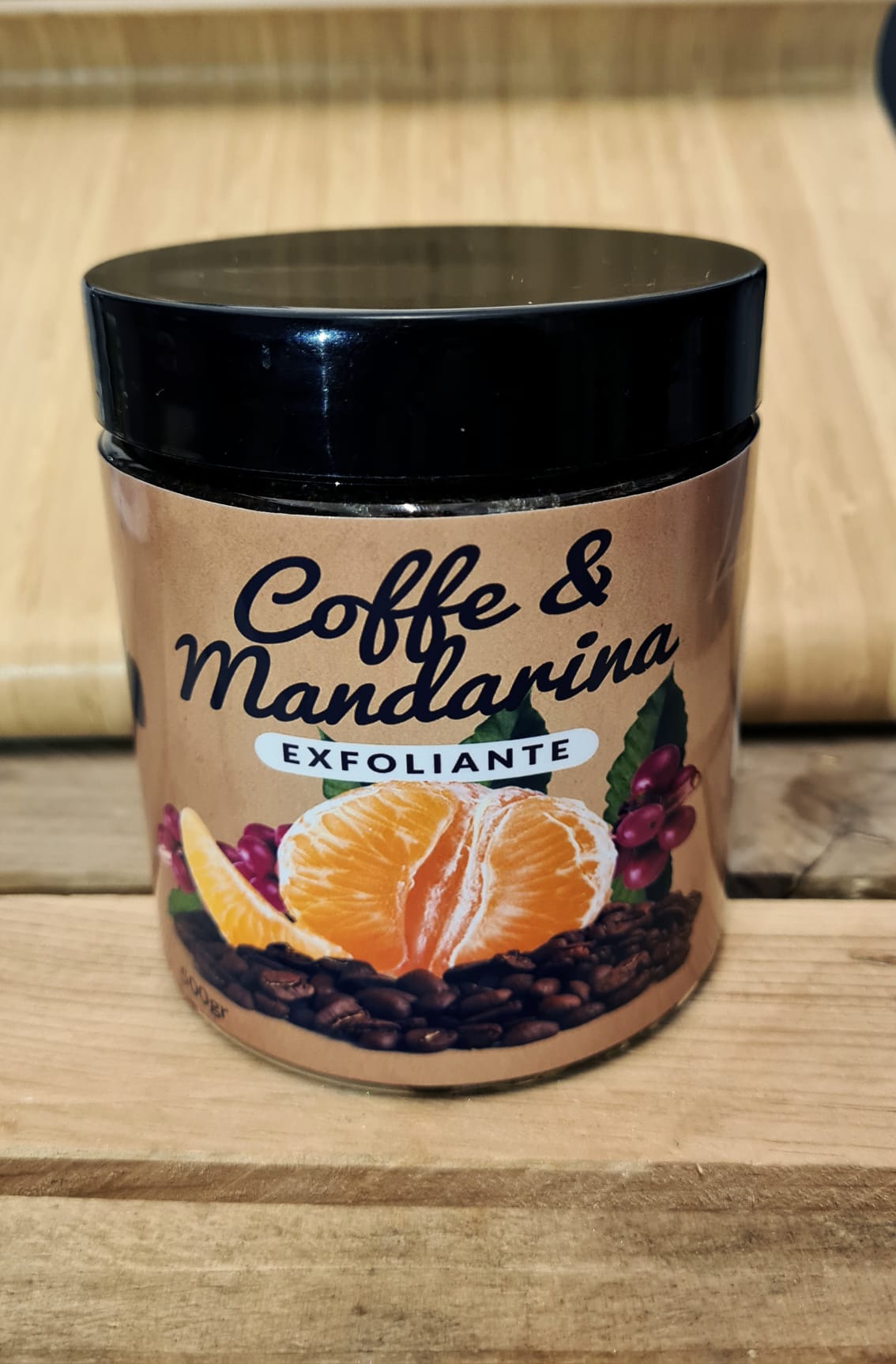Gel esfoliante Café e Tangerina