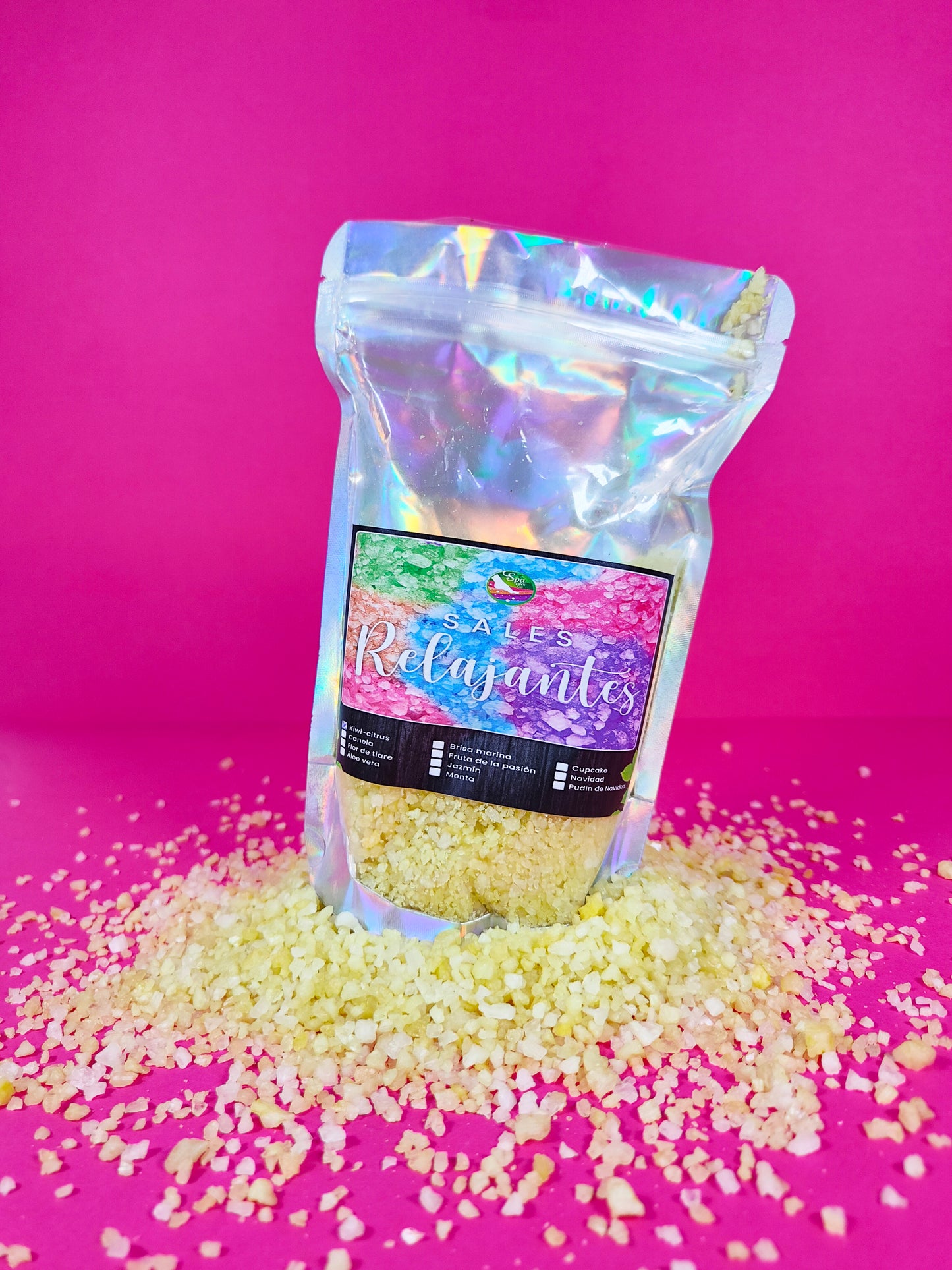 Sais relaxantes cítricos de kiwi