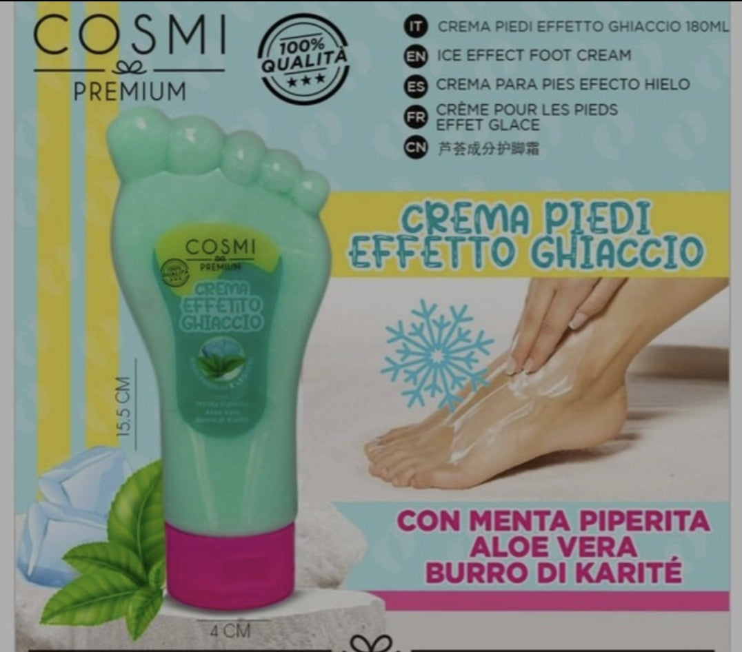 crema pedi efecto frio 180ml cosmi