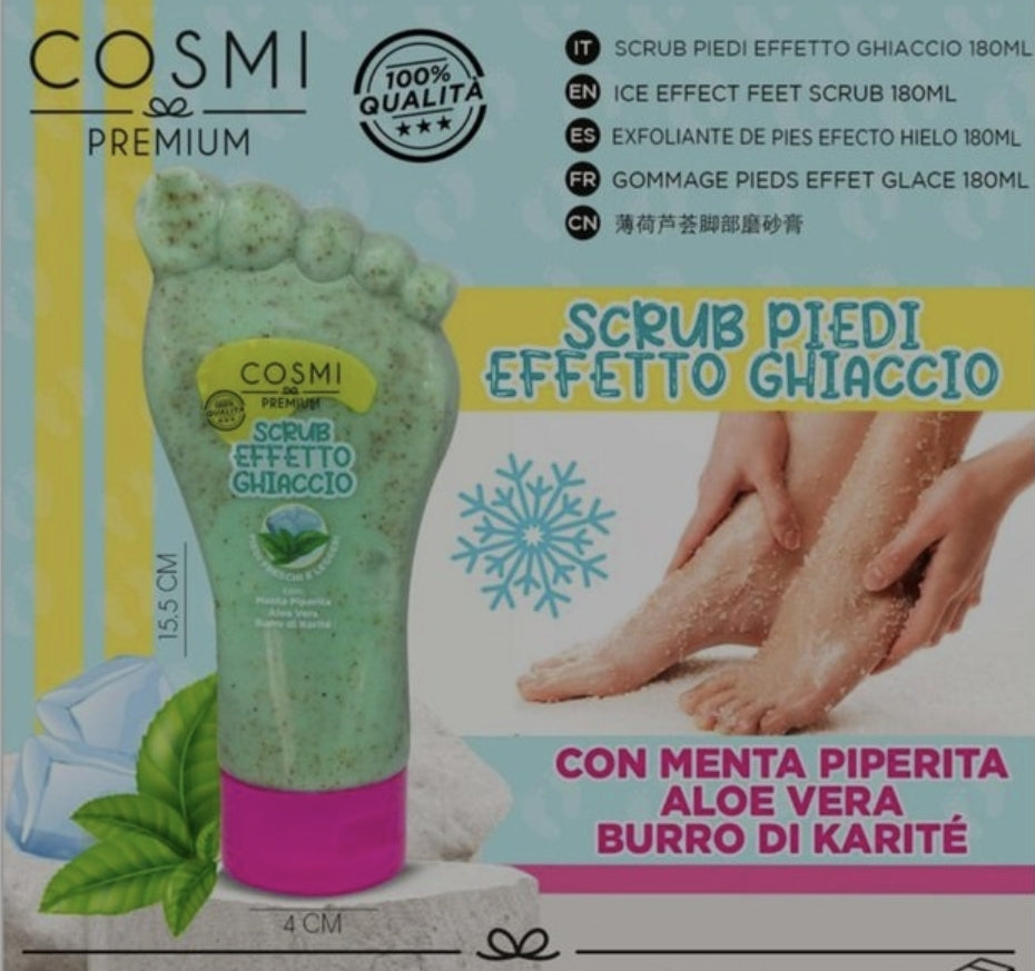 cosmi esfoliante piedi com efeito frio