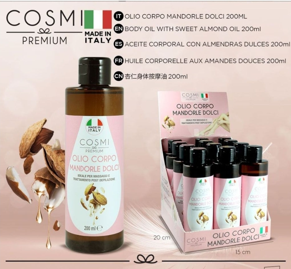 óleo de amêndoa 200ml cosmi