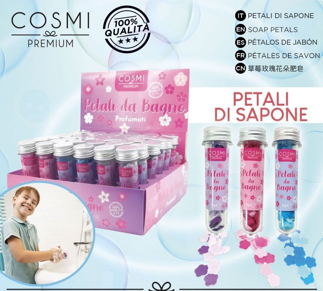 pétalas de sabão