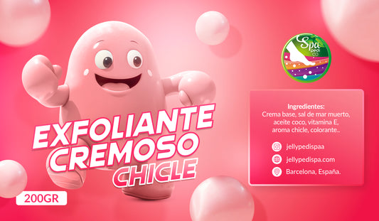 exfoliante cremoso chicle