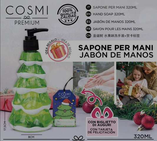 sabonete de árvore de natal cosmi