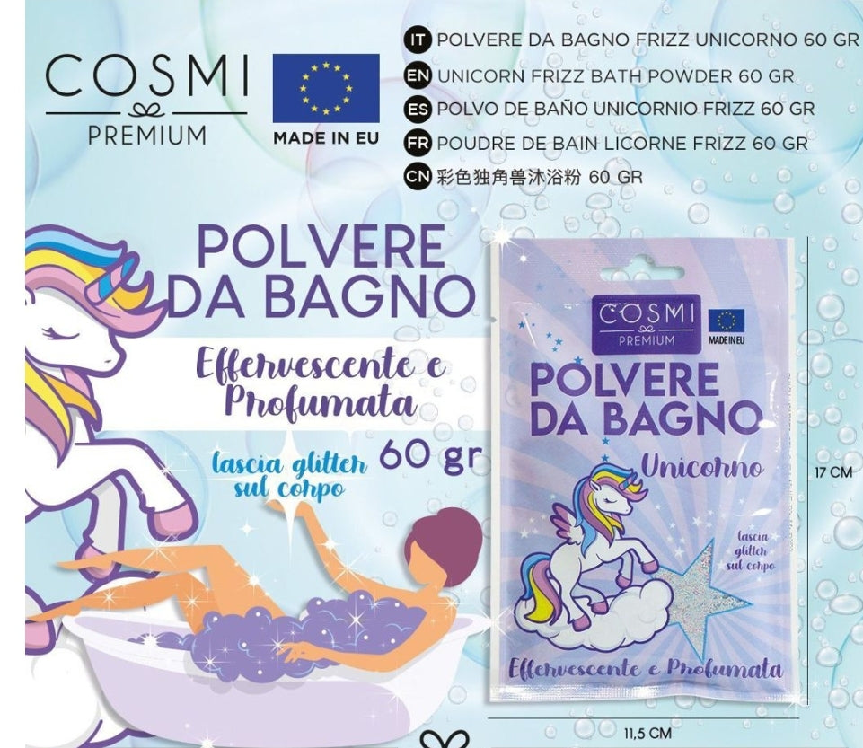 polvo de baño unicornio 60gr