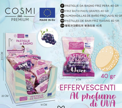 pastillas efervescente perfumada 40gr