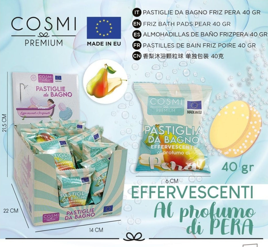 pastillas efervescente perfumada 40gr